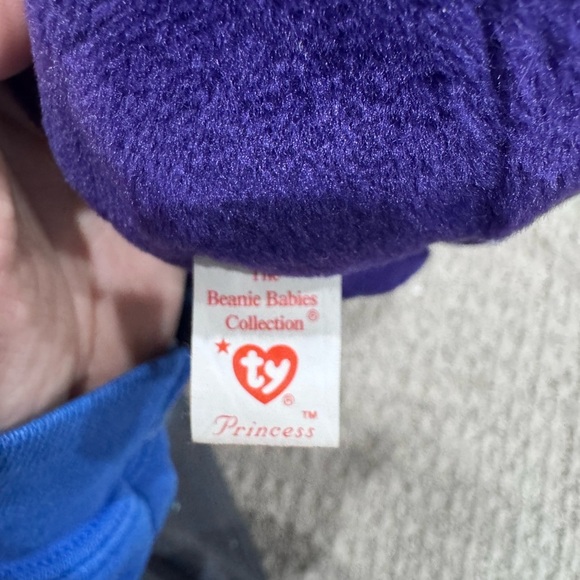 Ty Beanie Baby Purple Bear- Princess Diana - Picture 2 of 3